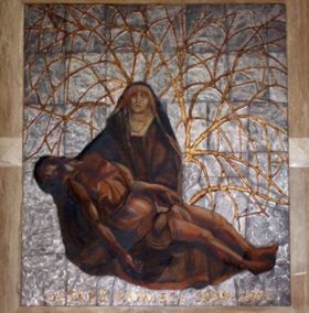 Otarz Woyski mozaika ceramiczna, Marek Pitkowski